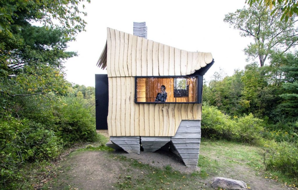 3D-Printed Eco-House From Waste Wood
